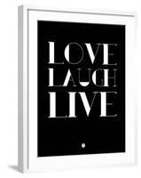 Love Laugh Live 1-NaxArt-Framed Art Print