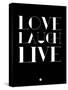 Love Laugh Live 1-NaxArt-Stretched Canvas