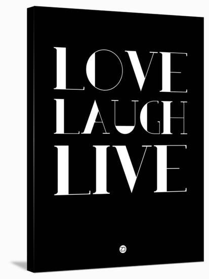 Love Laugh Live 1-NaxArt-Stretched Canvas