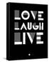 Love Laugh Live 2-NaxArt-Framed Stretched Canvas