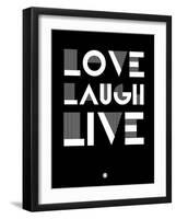 Love Laugh Live 2-NaxArt-Framed Art Print