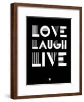 Love Laugh Live 2-NaxArt-Framed Art Print