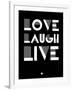 Love Laugh Live 2-NaxArt-Framed Art Print