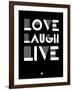 Love Laugh Live 2-NaxArt-Framed Art Print