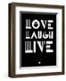 Love Laugh Live 2-NaxArt-Framed Art Print