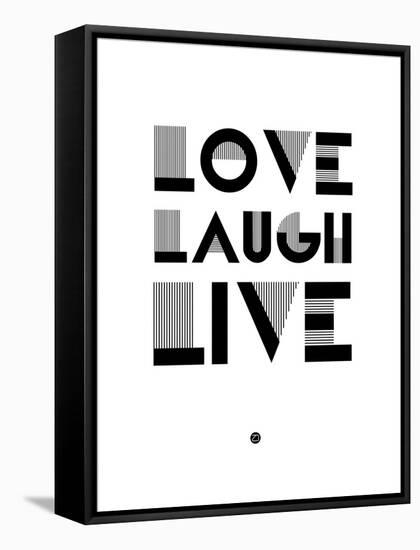 Love Laugh Live 3-NaxArt-Framed Stretched Canvas