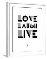 Love Laugh Live 3-NaxArt-Framed Art Print