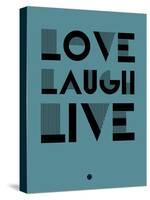 Love Laugh Live 4-NaxArt-Stretched Canvas