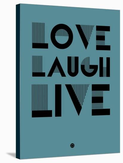 Love Laugh Live 4-NaxArt-Stretched Canvas