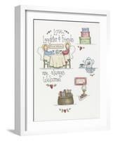 Love Laughter Friends-Debbie McMaster-Framed Giclee Print