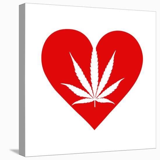 Love Leaf-Ali Potman-Stretched Canvas