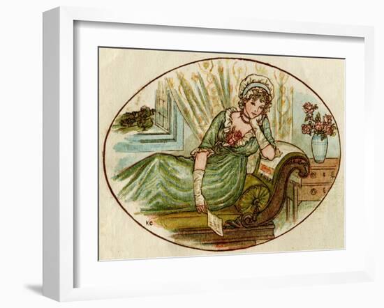 Love Letter 1884-Kate Greenaway-Framed Art Print