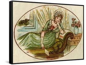 Love Letter 1884-Kate Greenaway-Framed Stretched Canvas