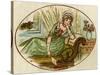 Love Letter 1884-Kate Greenaway-Stretched Canvas