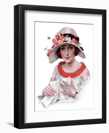 "Love Letter,"July 18, 1925-J. Knowles Hare-Framed Premium Giclee Print