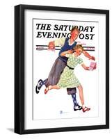 "Love Letter," Saturday Evening Post Cover, January 26, 1935-Douglas Crockwell-Framed Giclee Print