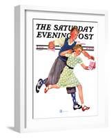 "Love Letter," Saturday Evening Post Cover, January 26, 1935-Douglas Crockwell-Framed Giclee Print