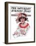 "Love Letter," Saturday Evening Post Cover, July 18, 1925-J. Knowles Hare-Framed Giclee Print