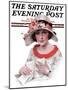 "Love Letter," Saturday Evening Post Cover, July 18, 1925-J. Knowles Hare-Mounted Giclee Print