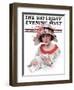 "Love Letter," Saturday Evening Post Cover, July 18, 1925-J. Knowles Hare-Framed Giclee Print