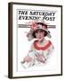 "Love Letter," Saturday Evening Post Cover, July 18, 1925-J. Knowles Hare-Framed Giclee Print