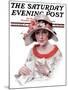 "Love Letter," Saturday Evening Post Cover, July 18, 1925-J. Knowles Hare-Mounted Giclee Print