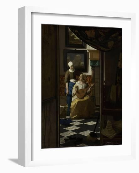 Love Letter-Johannes Vermeer-Framed Art Print