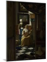 Love Letter-Johannes Vermeer-Mounted Art Print