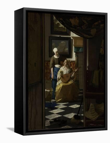 Love Letter-Johannes Vermeer-Framed Stretched Canvas