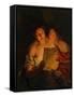 Love Letter-Ferdinand Georg Waldmüller-Framed Stretched Canvas