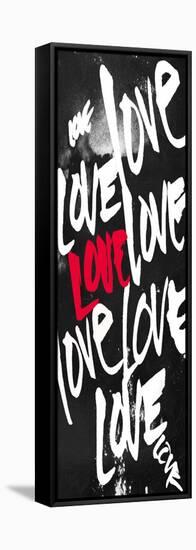 Love Letters Red-OnRei-Framed Stretched Canvas