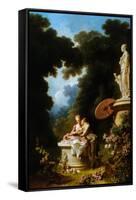 Love Letters-Jean-Honoré Fragonard-Framed Stretched Canvas