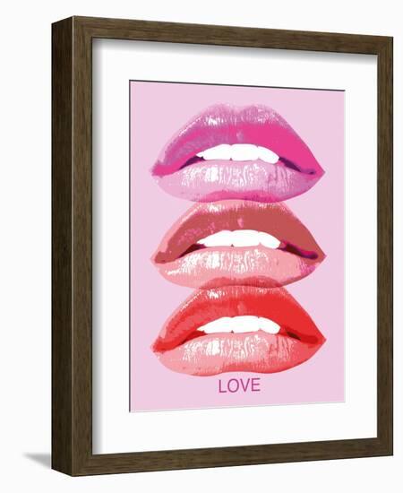 Love Lips-Urban Octopus-Framed Art Print