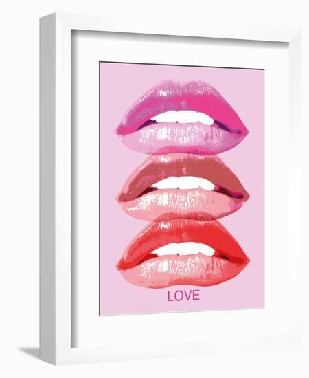 Love Lips-Urban Octopus-Framed Art Print