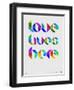 Love Lives Here Poster-NaxArt-Framed Art Print