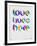 Love Lives Here Poster-NaxArt-Framed Art Print