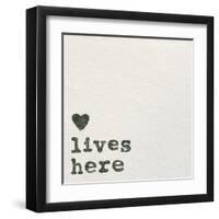 Love Lives Here-Wild Apple Portfolio-Framed Art Print