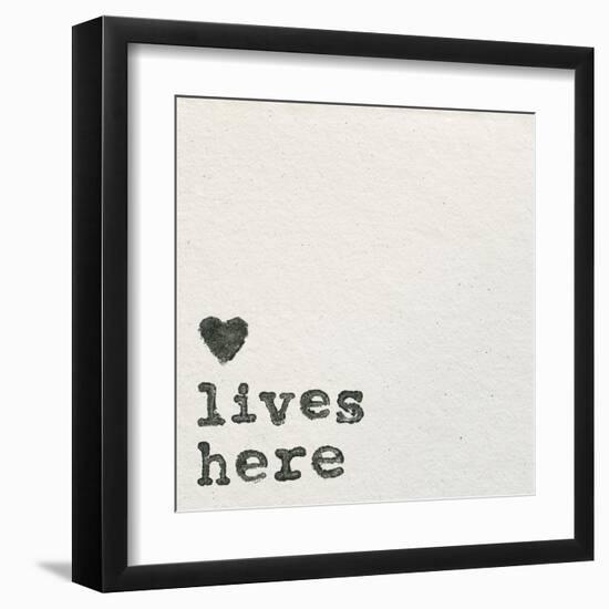 Love Lives Here-Wild Apple Portfolio-Framed Art Print