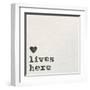 Love Lives Here-Wild Apple Portfolio-Framed Art Print