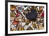 Love Locks on the Pont Des Arts in Paris, France, Europe-Julian Elliott-Framed Photographic Print