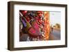 Love Locks Tied onto the Railway Bridge in Cologne, North Rhine-Westphalia, Germany, Europe-Julian Elliott-Framed Photographic Print