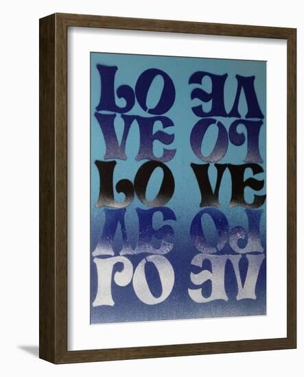 Love Love Love-Abstract Graffiti-Framed Giclee Print