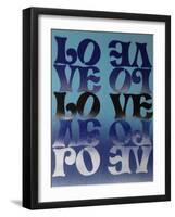 Love Love Love-Abstract Graffiti-Framed Giclee Print