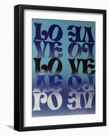 Love Love Love-Abstract Graffiti-Framed Giclee Print