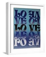 Love Love Love-Abstract Graffiti-Framed Giclee Print