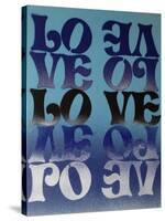 Love Love Love-Abstract Graffiti-Stretched Canvas