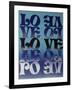 Love Love Love-Abstract Graffiti-Framed Giclee Print