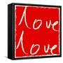 Love Love-Jenny Frean-Framed Stretched Canvas