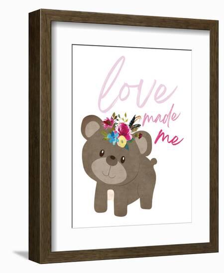 Love Made Me Bear-Jennifer McCully-Framed Art Print