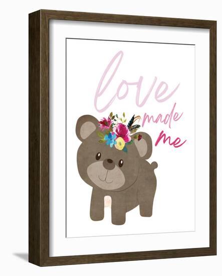 Love Made Me Bear-Jennifer McCully-Framed Art Print